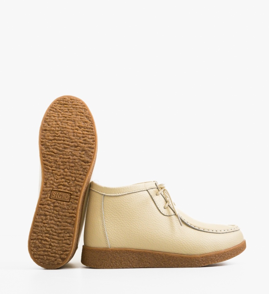 Pantofi Casual Munela Bej - Img 4