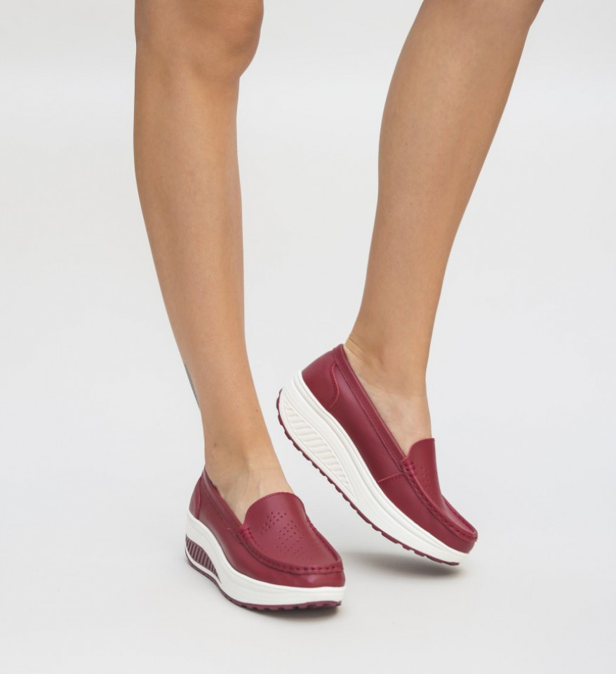 Pantofi Casual Musta Rosii - Img 2