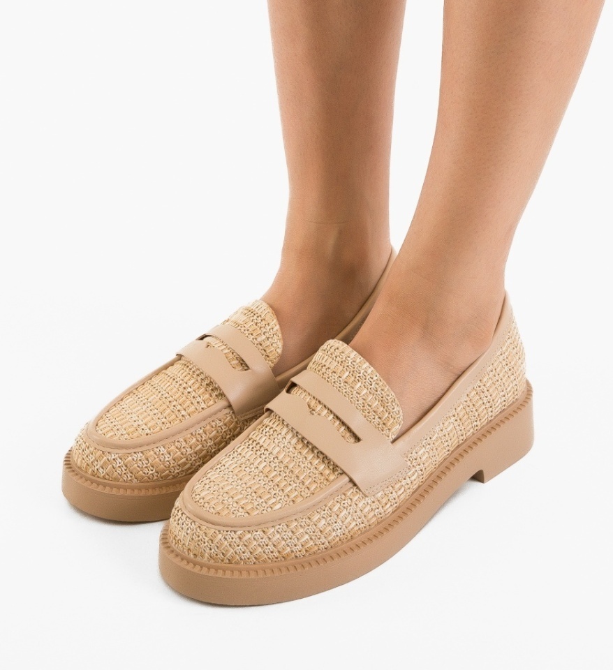 Pantofi Casual Nora Khaki - Img 4