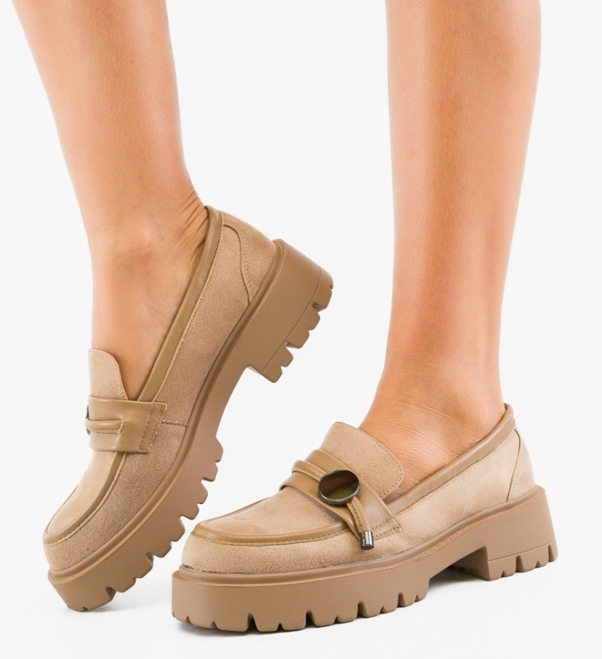 Pantofi Casual Nuritona Khaki - Img 5