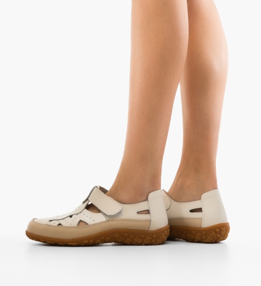Pantofi Casual Pampy Bej - Img 3