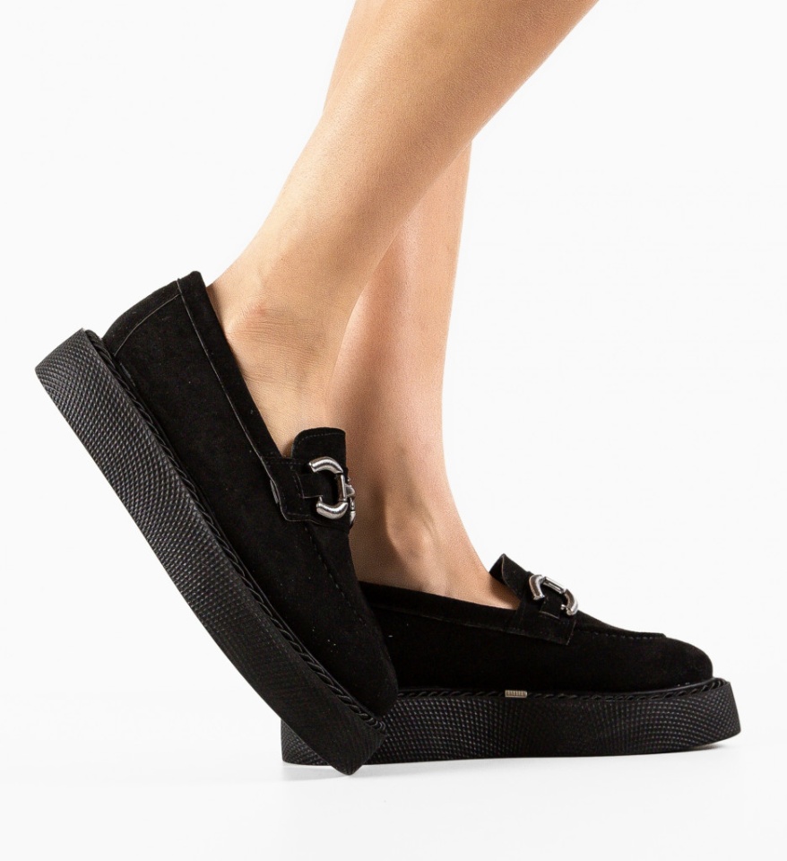 Pantofi Casual Selvie Negri - Img 6