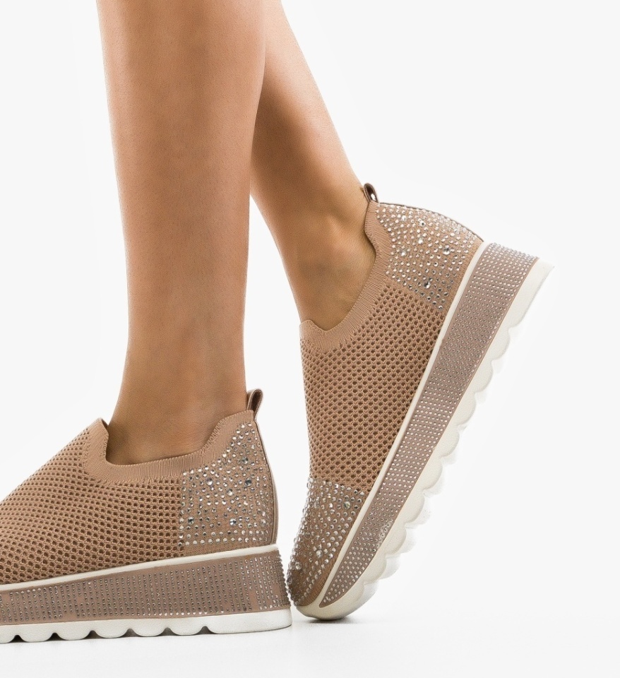 Pantofi Casual Sportif Roz - Img 7