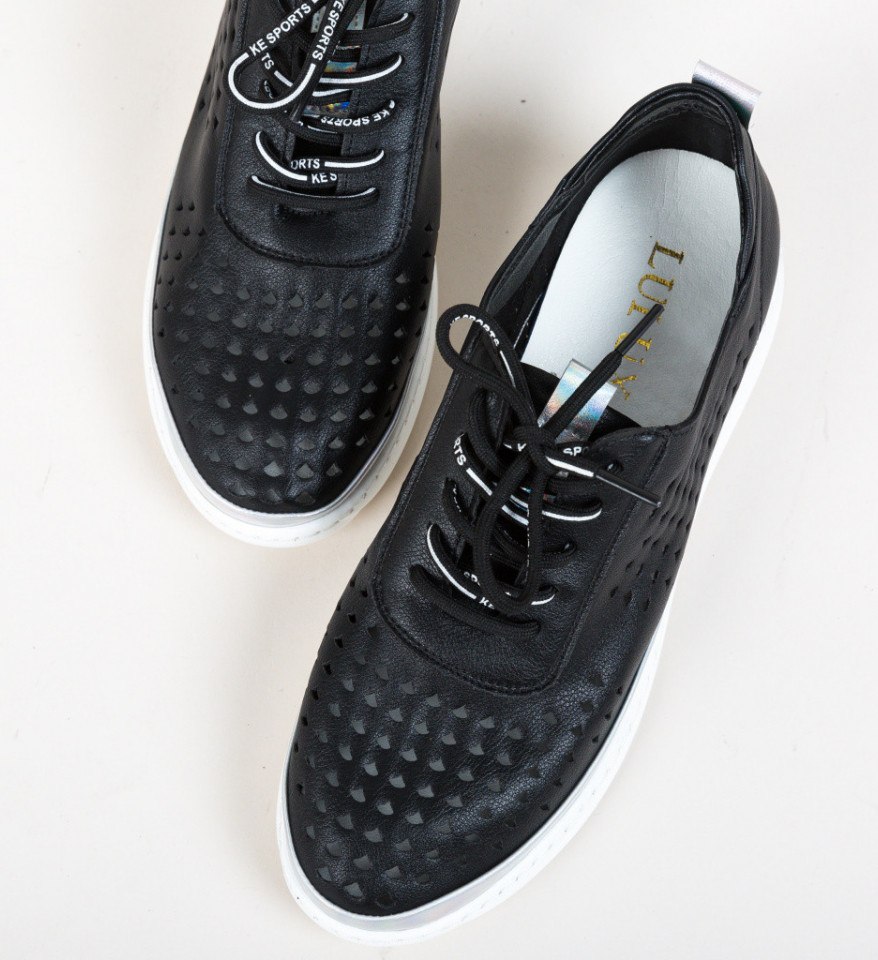 Pantofi Casual Stora Negri - Img 3