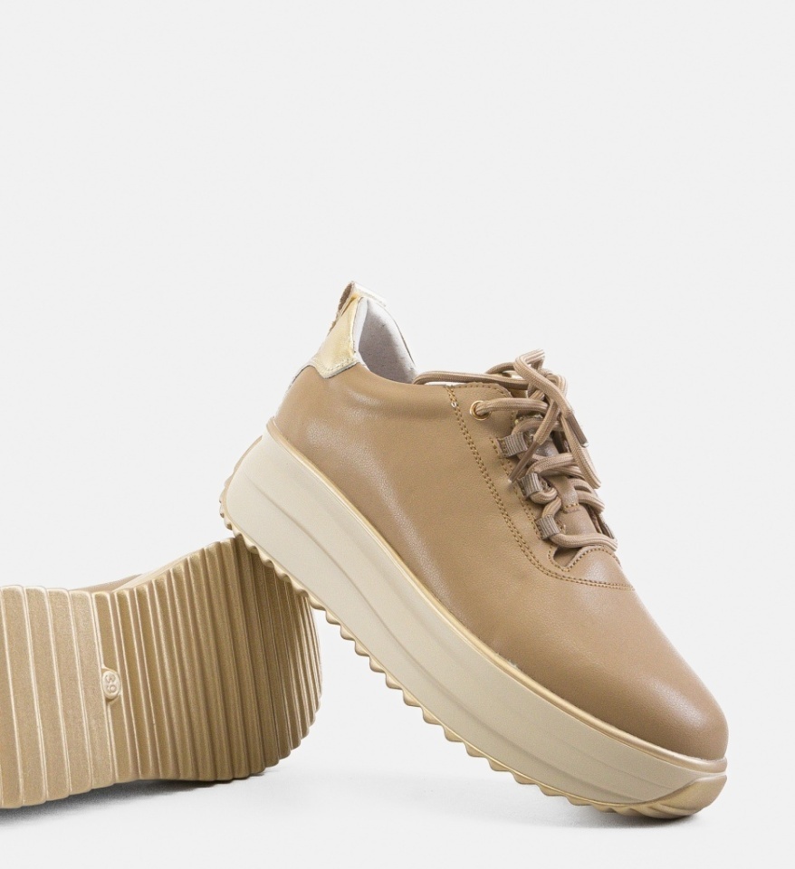 Pantofi Casual Tetyk Khaki - Img 2
