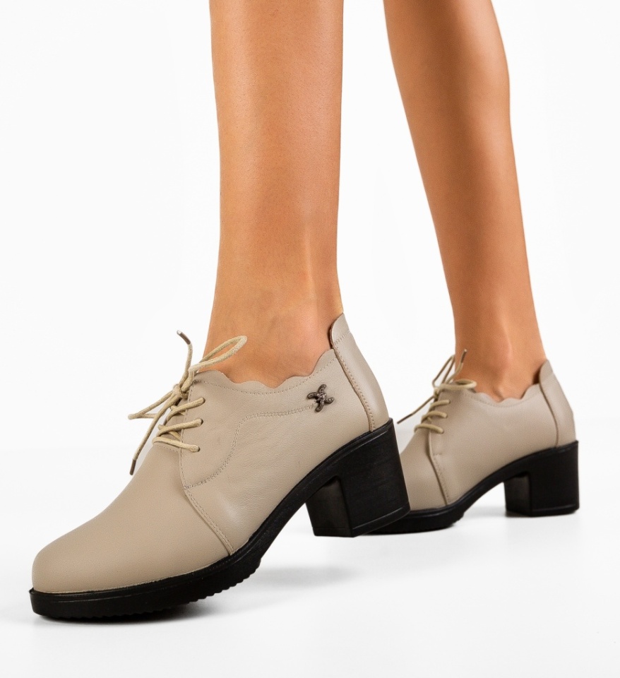 Pantofi Casual Tyborc Bej - Img 5