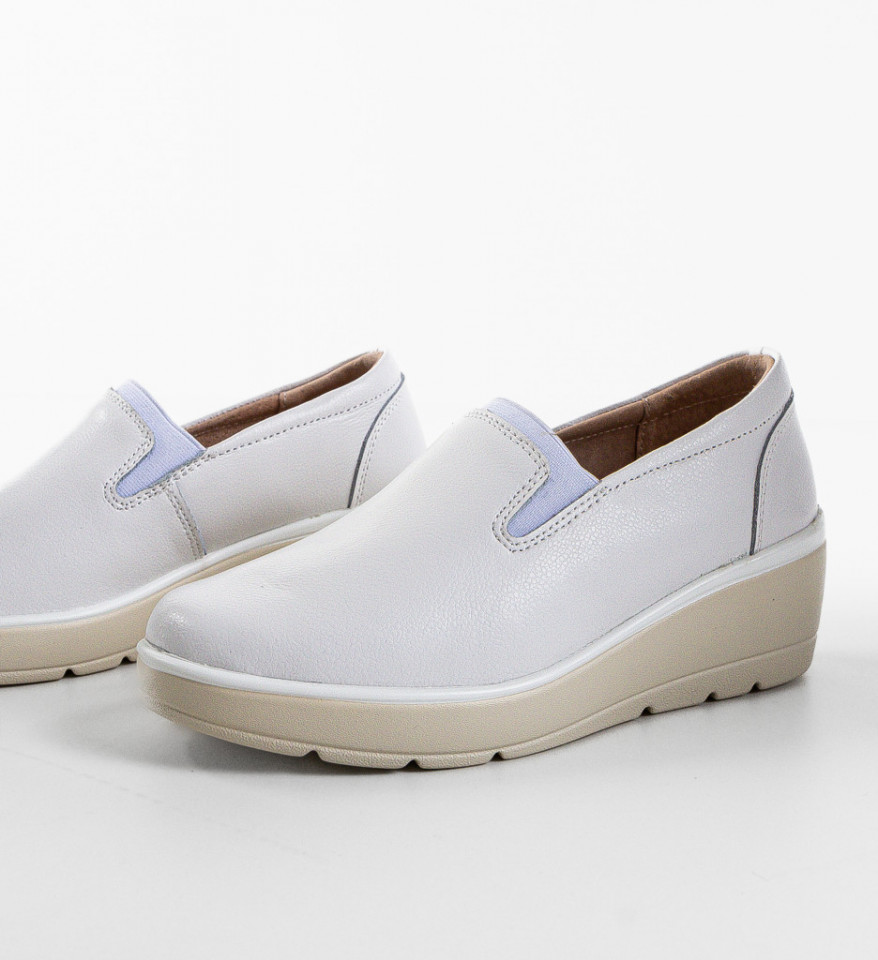 Pantofi Casual Yanam Albi - Img 2