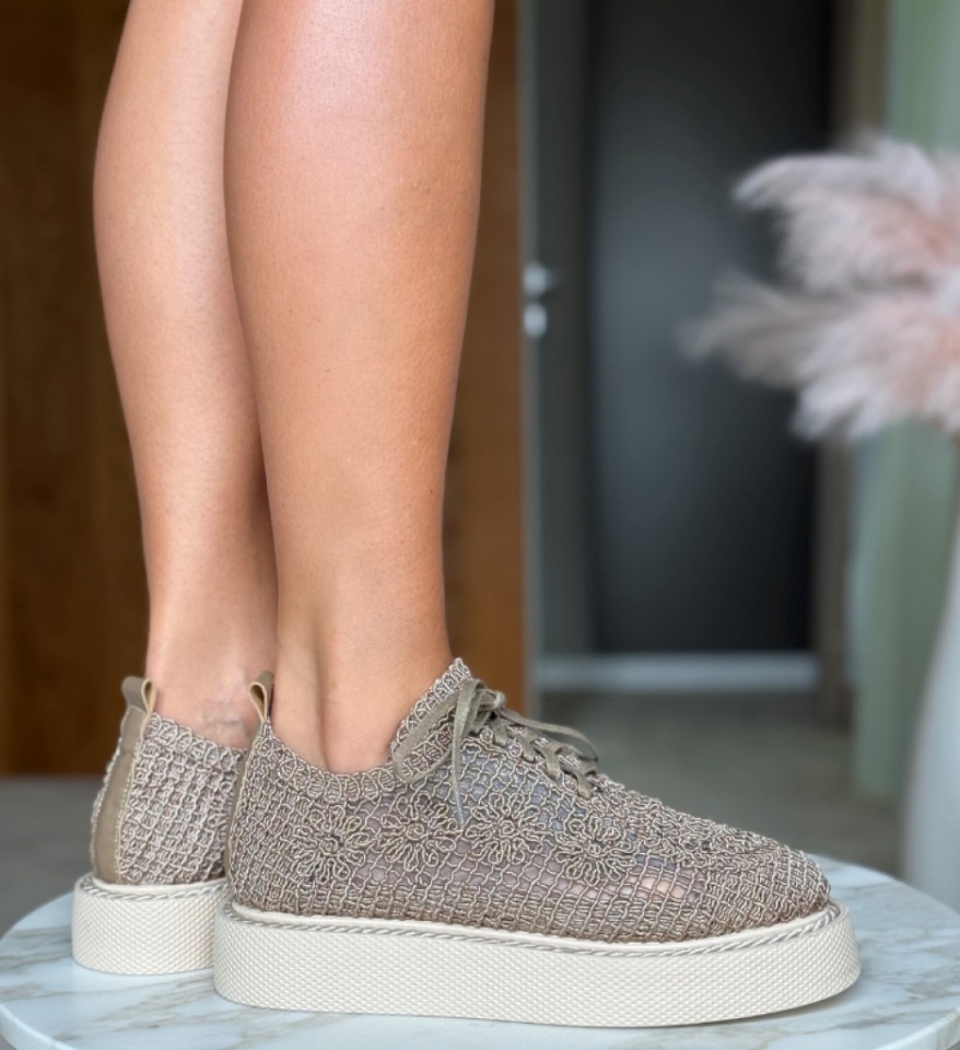 Pantofi Casual Ystory Khaki 3 - Img 11