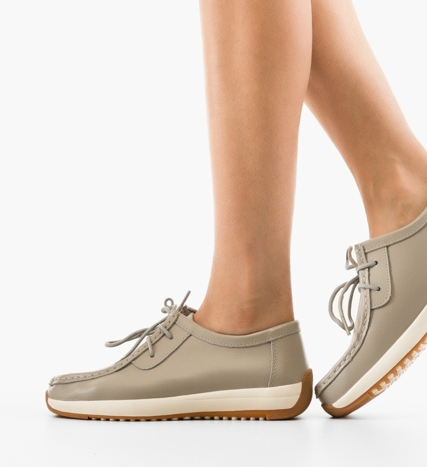 Pantofi Casual Zackary Gri - Img 3
