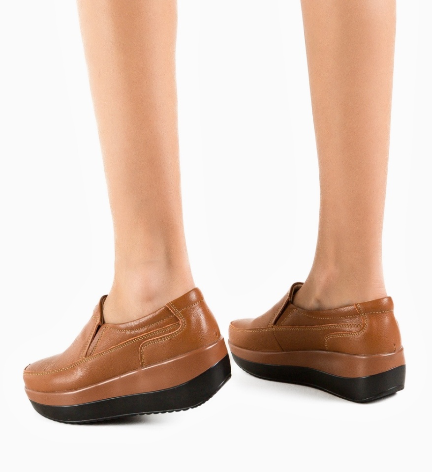 Pantofi Casul Freeman Camel 2 - Img 5