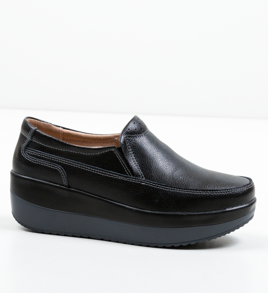 Pantofi Casul Freeman Negri - Img 4