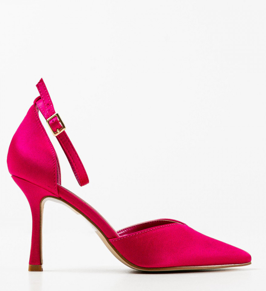 Pantofi cu toc Cafelini Fuchsia