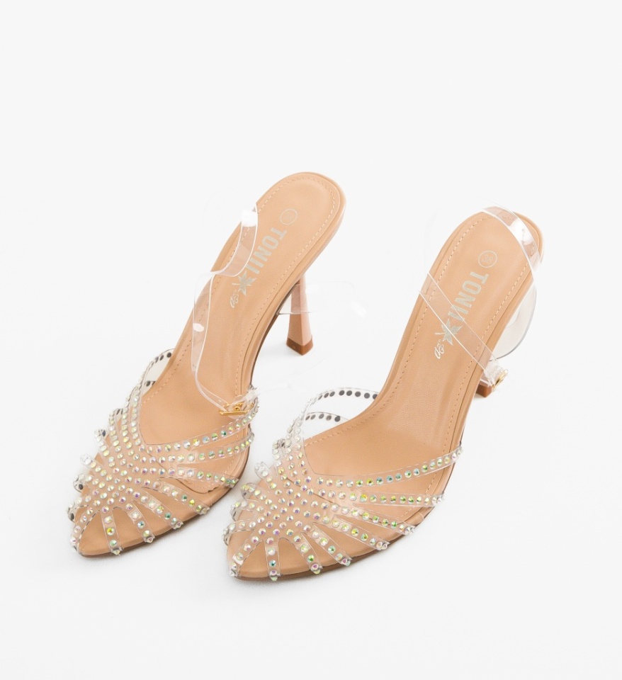 Pantofi cu toc Myndre Bej - Img 2