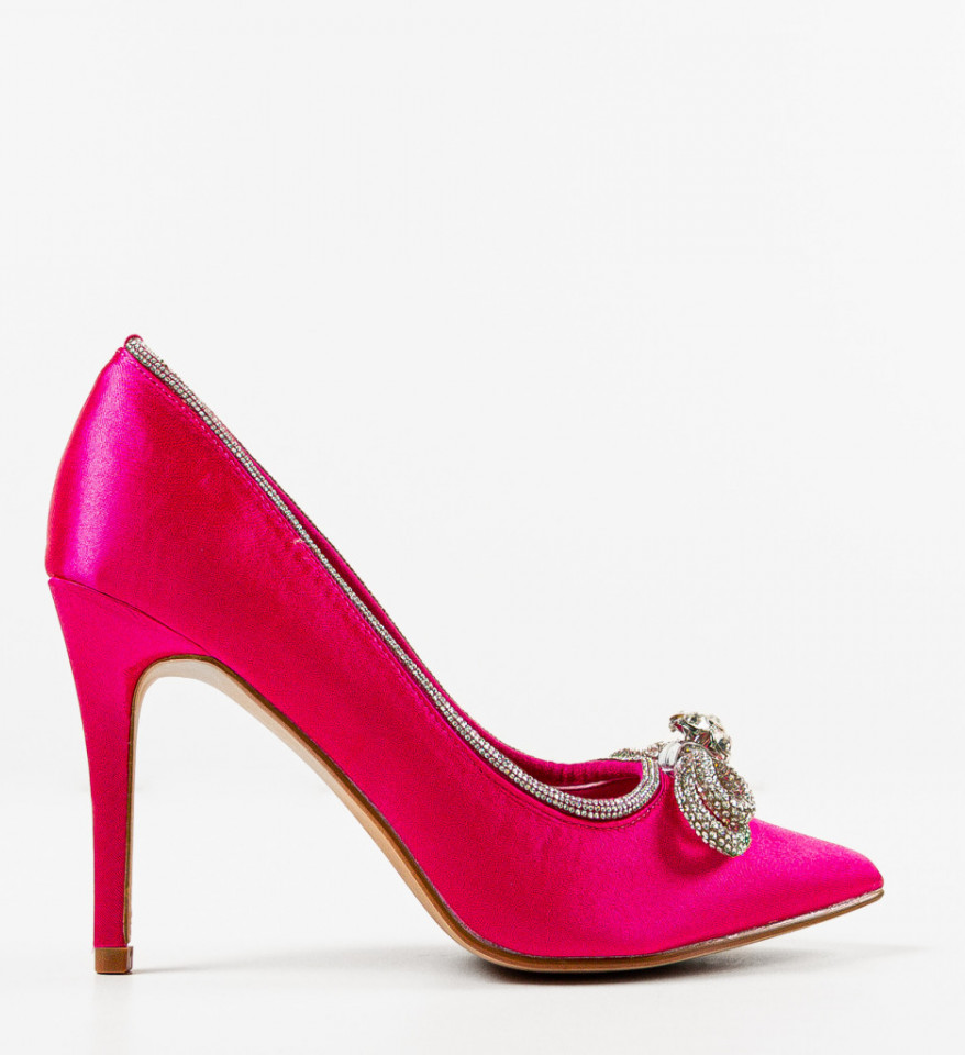 Pantofi cu toc Reytar Fuchsia