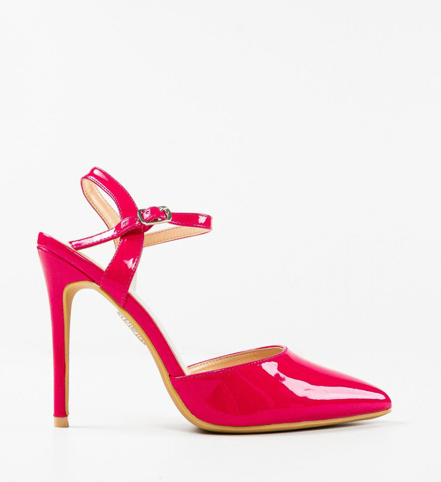 Pantofi cu toc Sambyal Fuchsia