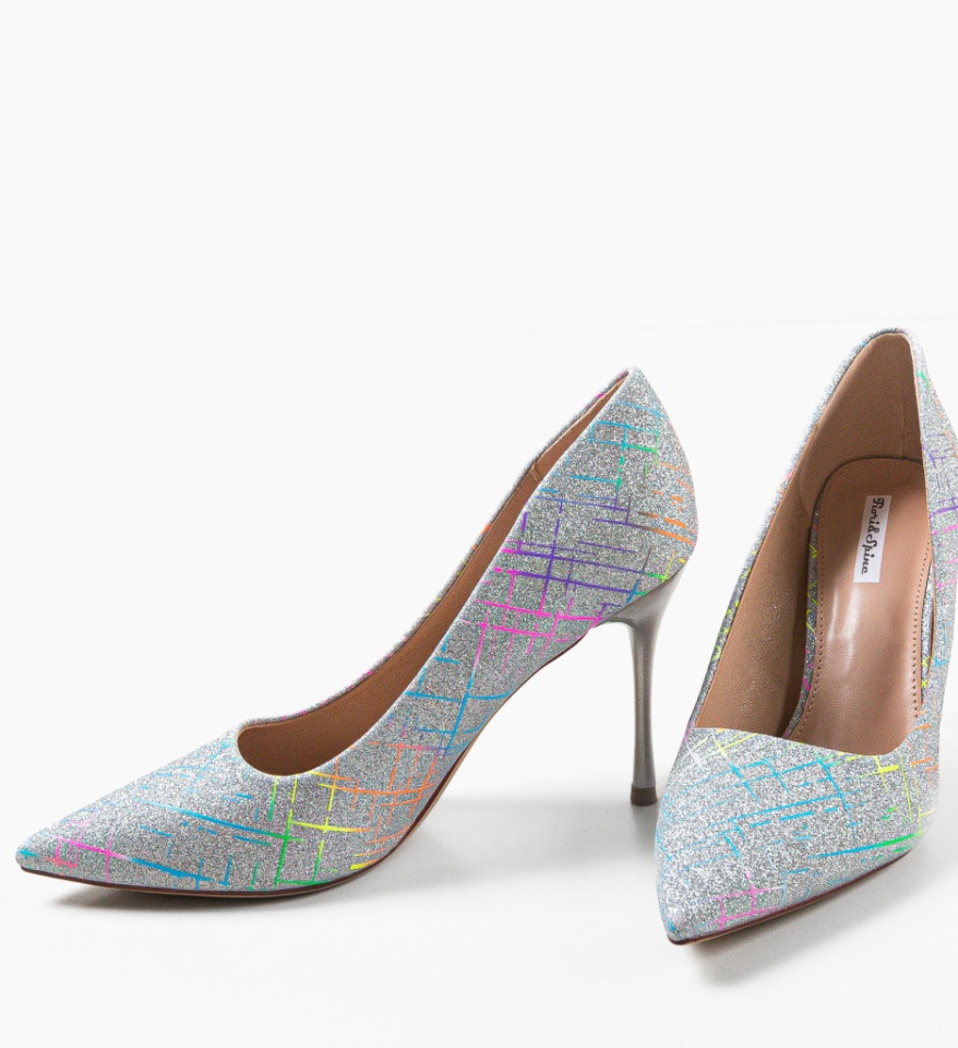 Pantofi dama Daisy Argintii - Img 10