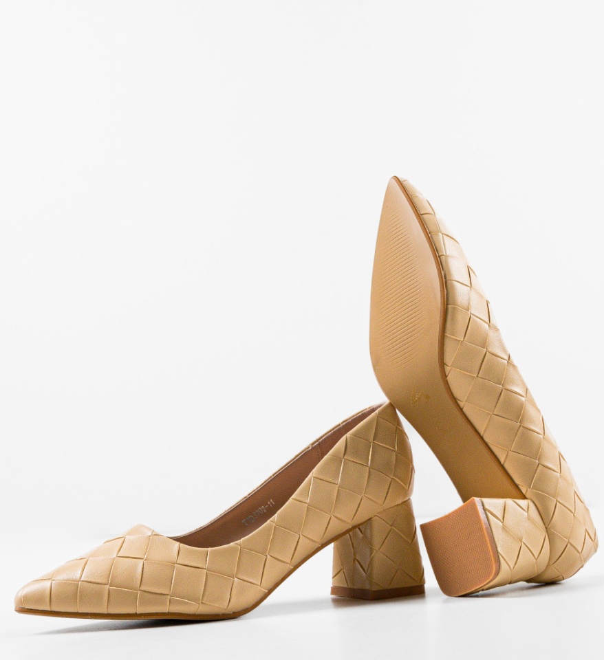 Pantofi dama Farrell Bej - Img 12