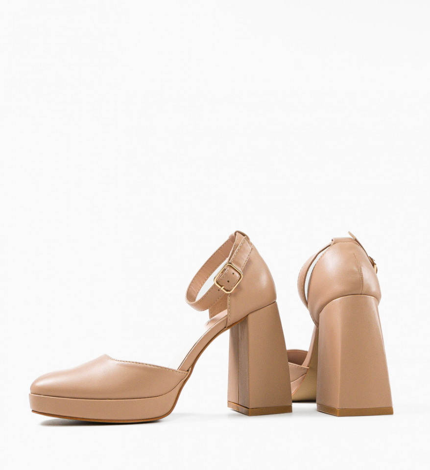 Pantofi dama Flynn Nude - Img 3
