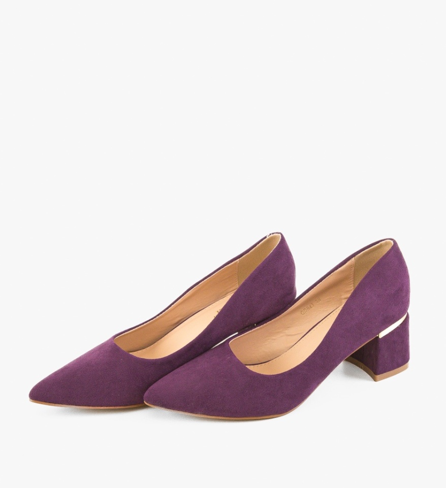 Pantofi dama Hazmelo Mov - Img 3