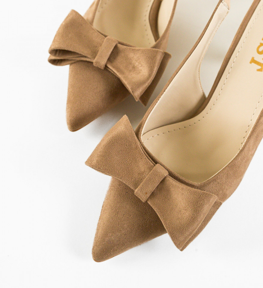 Pantofi dama Hugo Khaki - Img 4