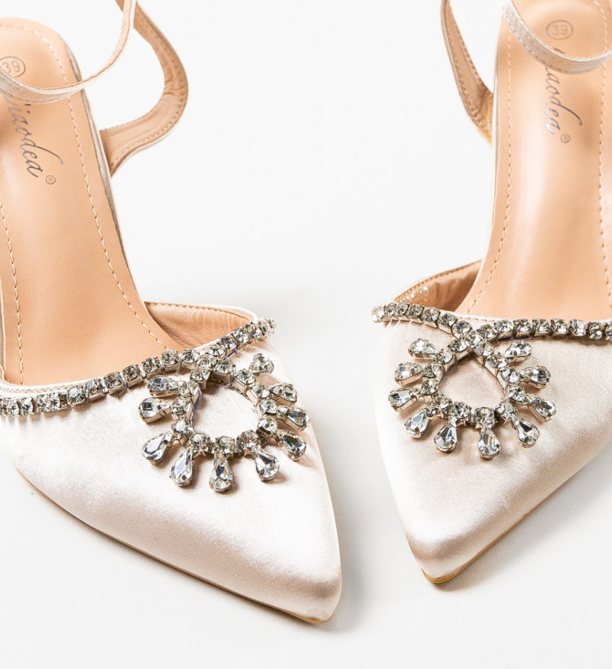 Pantofi dama Kaitlyn Bej - Img 2