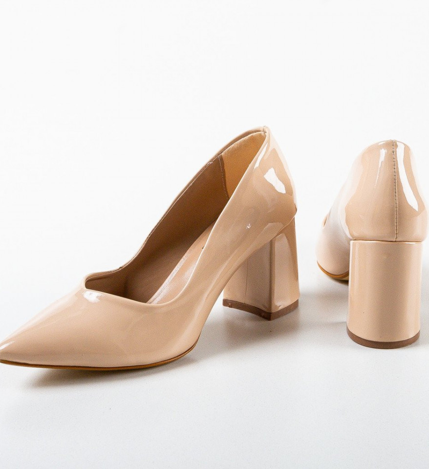 Pantofi dama Lilly Nude - Img 3