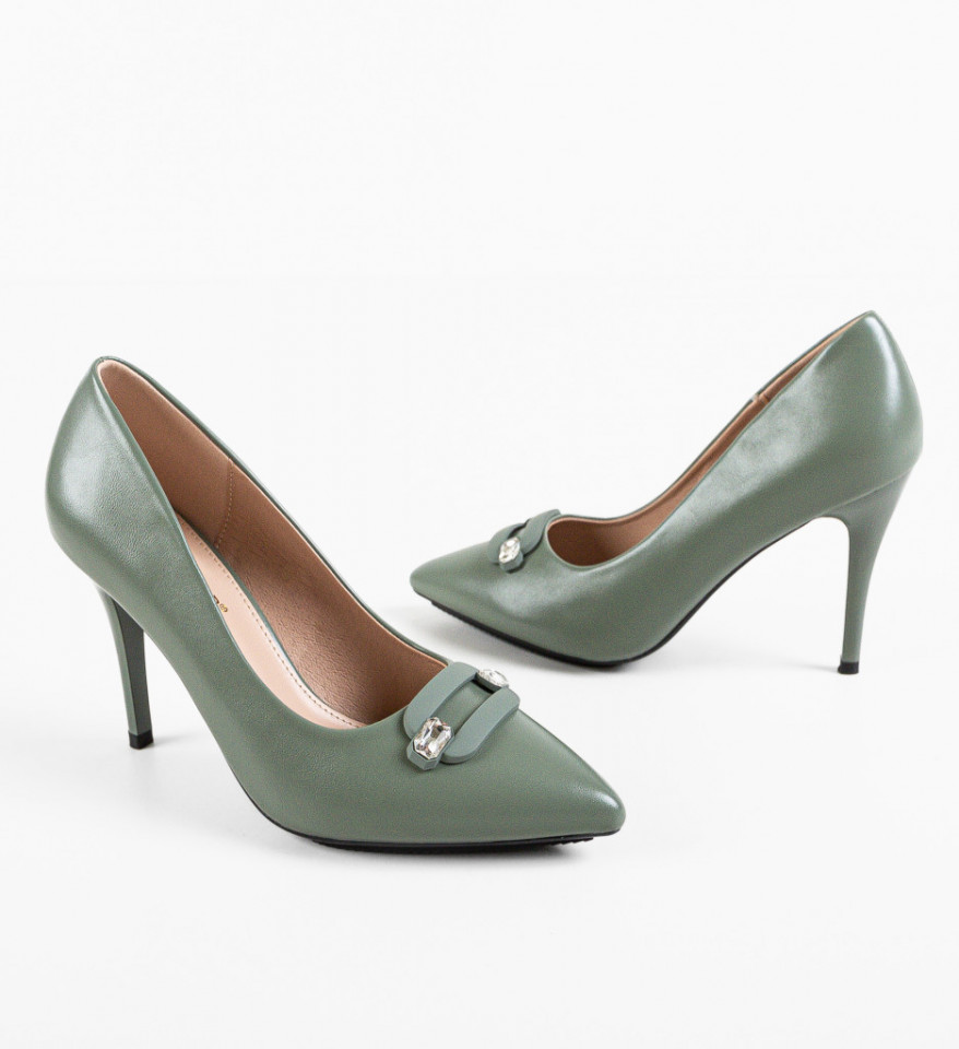 Pantofi dama Maliro Khaki - Img 3