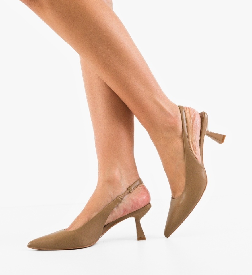 Pantofi dama Massey Khaki - Img 2