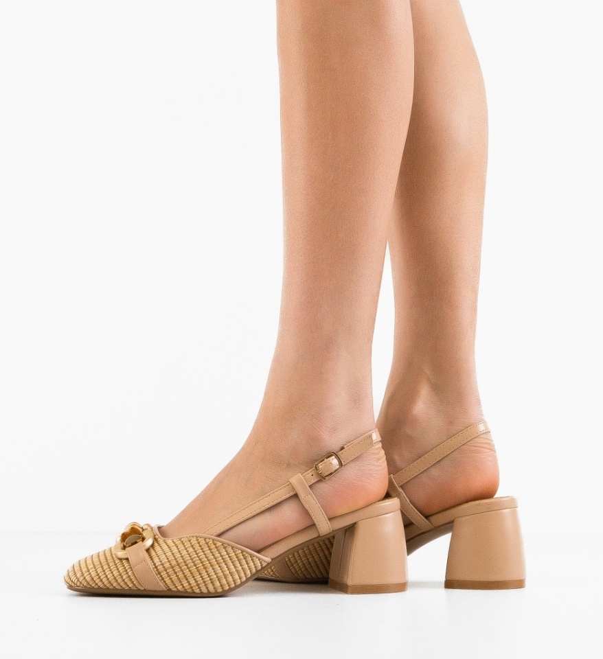 Pantofi dama Mohsin Nude - Img 5