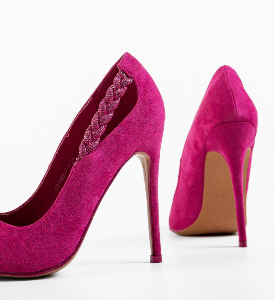 Pantofi dama Peeta Fuchsia - Img 4