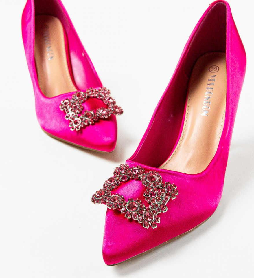Pantofi dama Rosario Fuchsia - Img 2