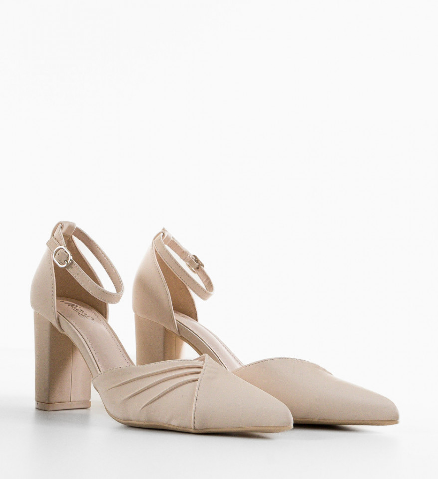Pantofi dama Salme Bej - Img 3