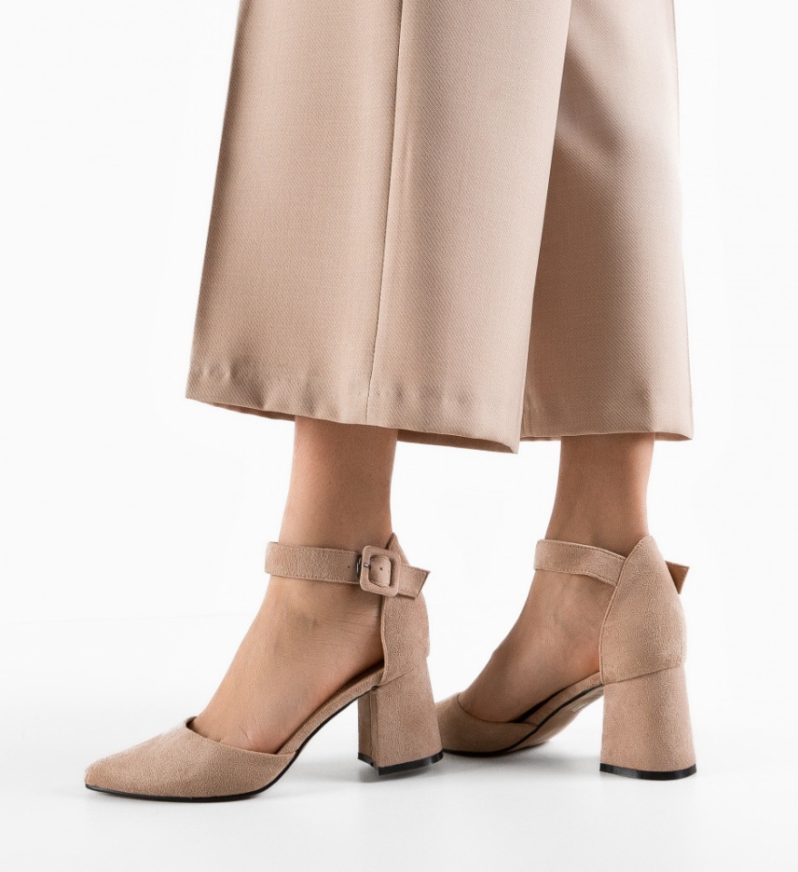 Pantofi dama Shard Bej - Img 6