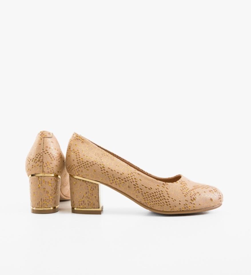 Pantofi dama Teord Bej - Img 5