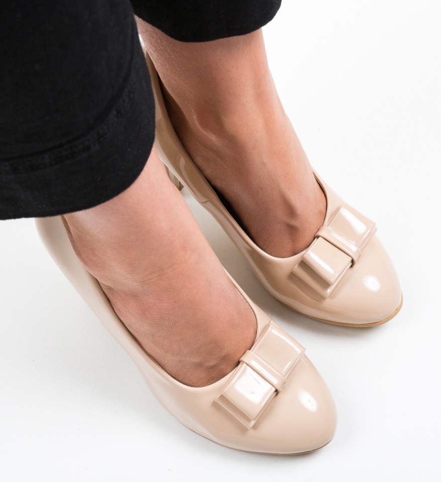 Pantofi Nassie Bej - Img 9