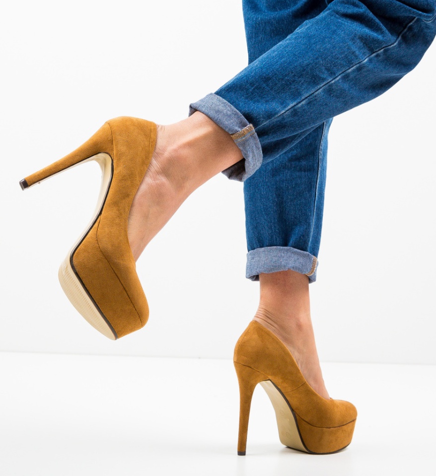 Pantofi Pitt Camel - Img 5