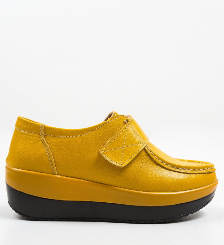 Pantofi Sport Groma Galbeni - Img 5