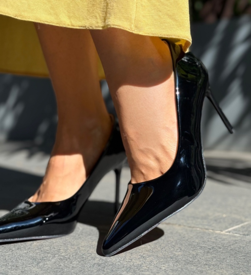 Pantofi stiletto dama Neybar Negri - Img 7