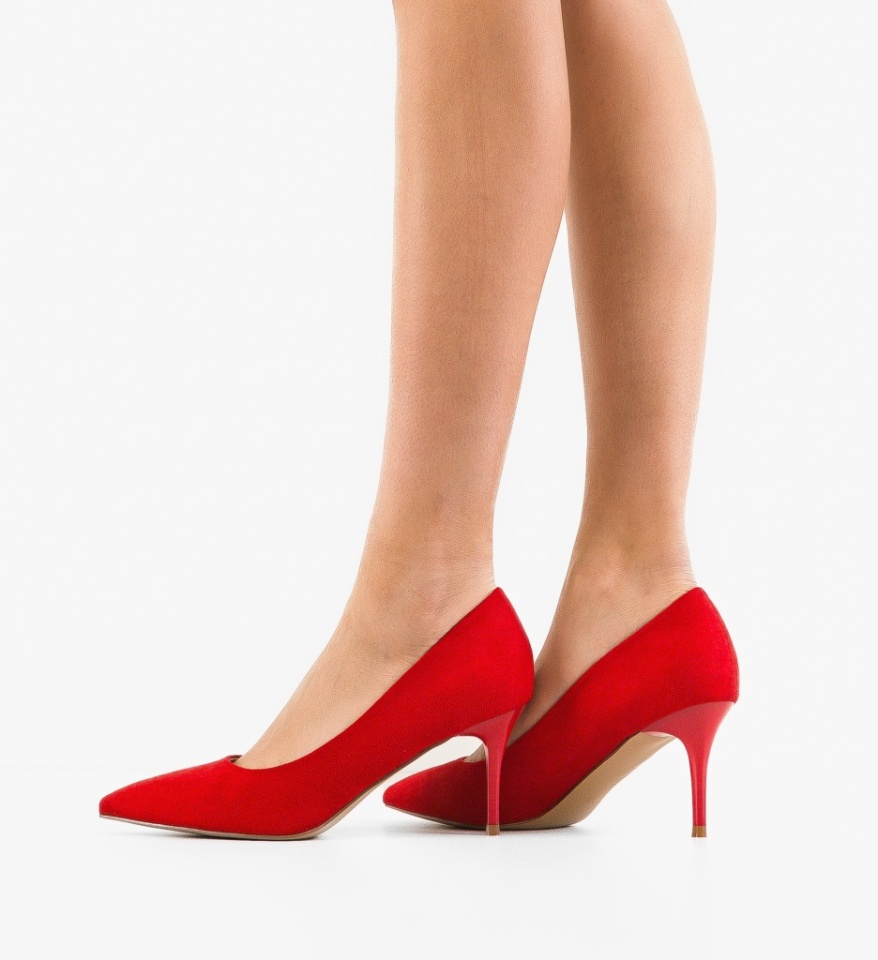 Pantofi stiletto dama Ryra Rosii - Img 5