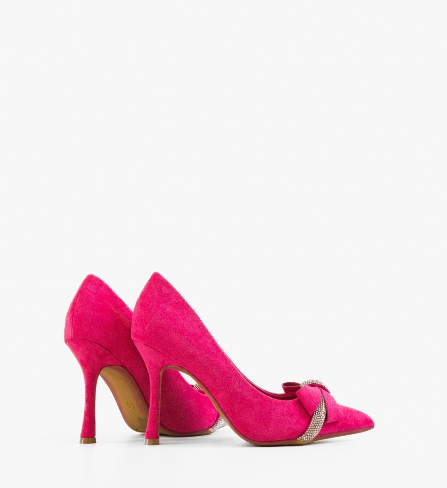 Pantofi stiletto dama Subhaa Fuchsia - Img 5