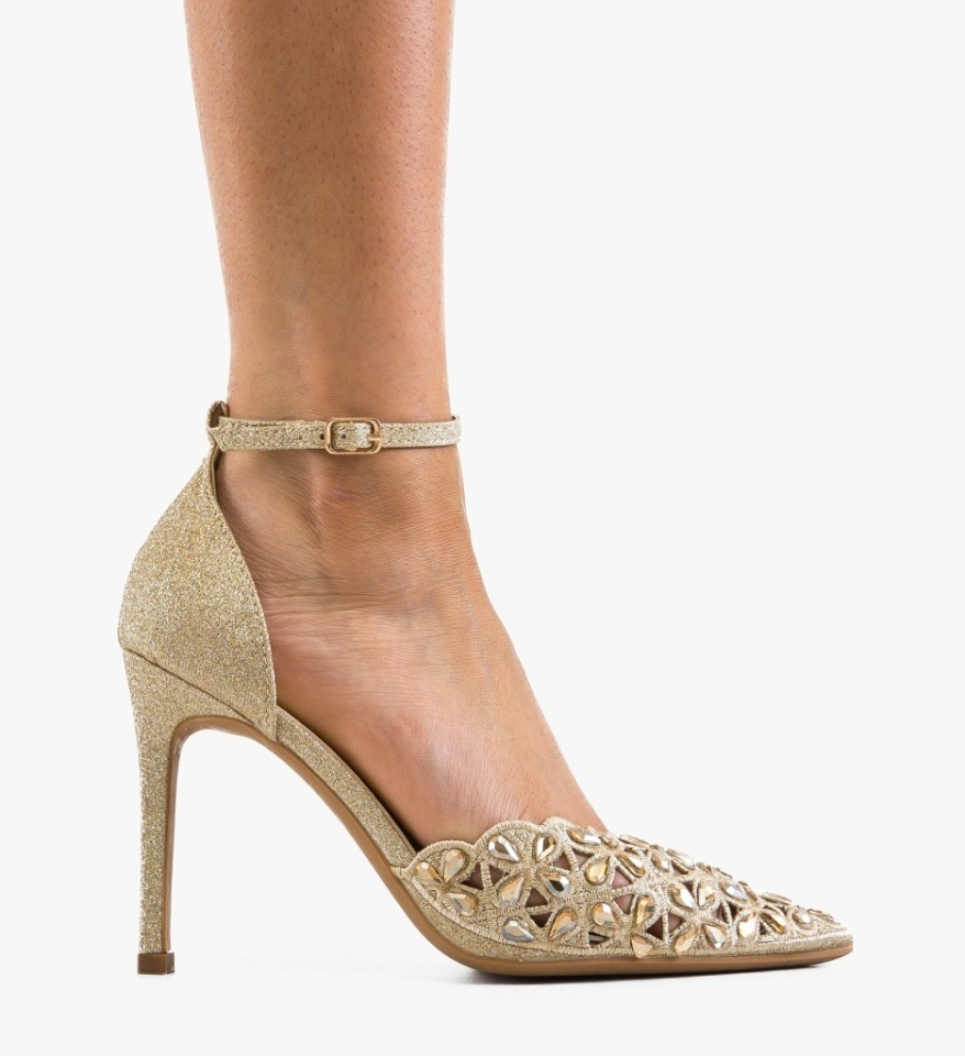 Pantofi stiletto dama Tabylys Aurii - Img 6