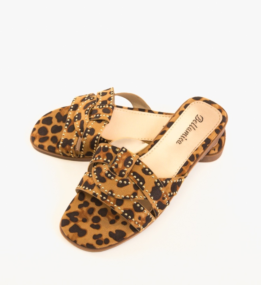 Papuci dama Gentry Animal Print - Img 2
