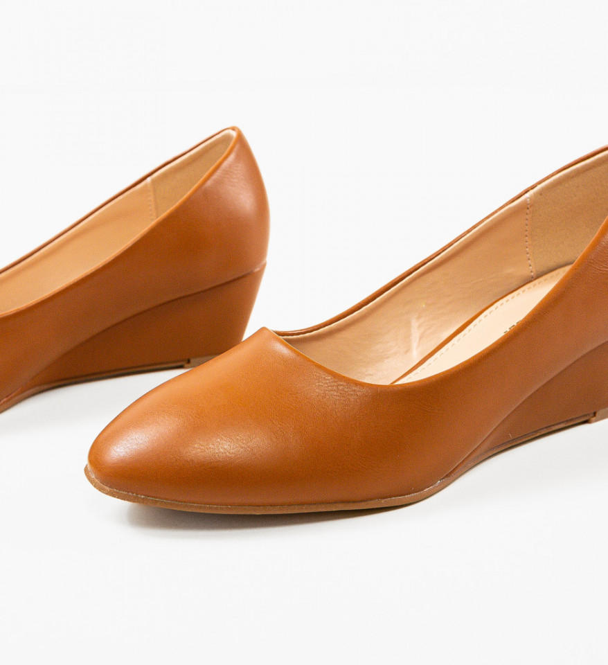 Platforme dama Melborne Camel - Img 4