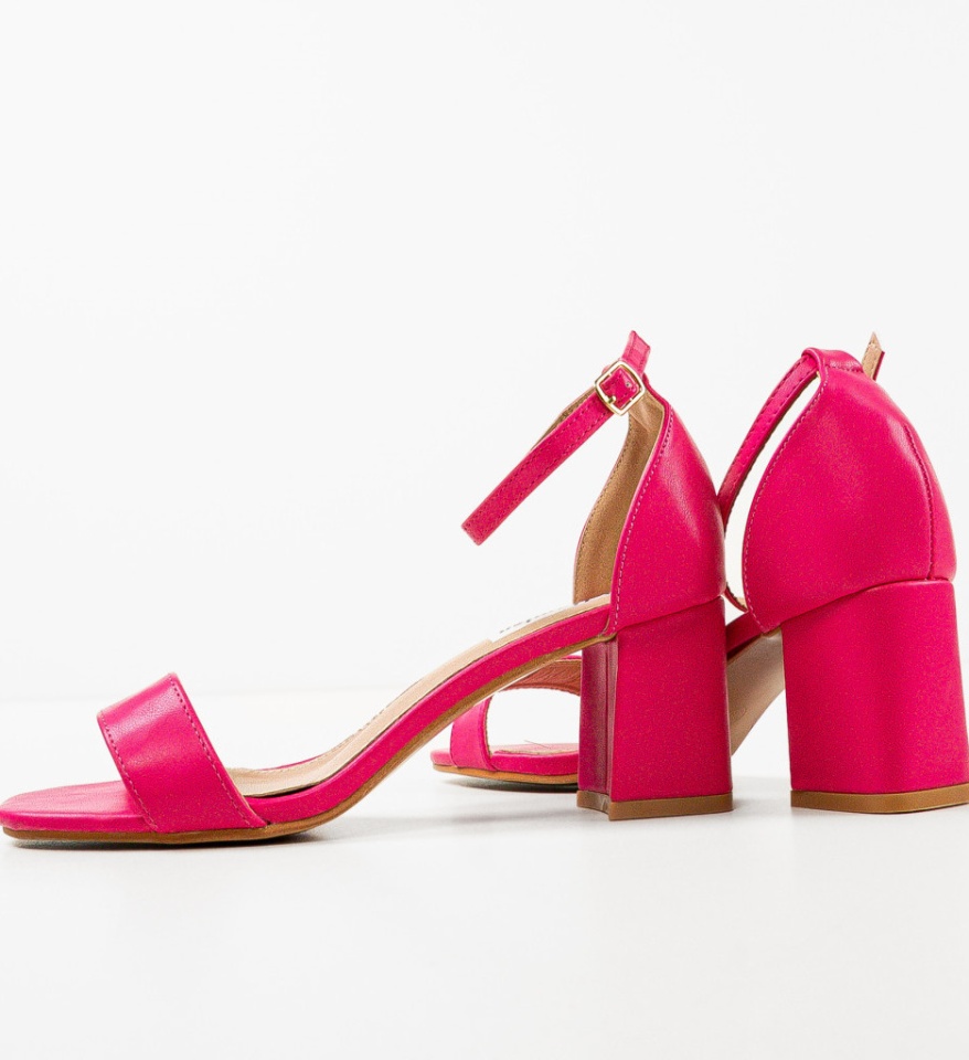 Sandale cu toc Ffion Fuchsia - Img 2