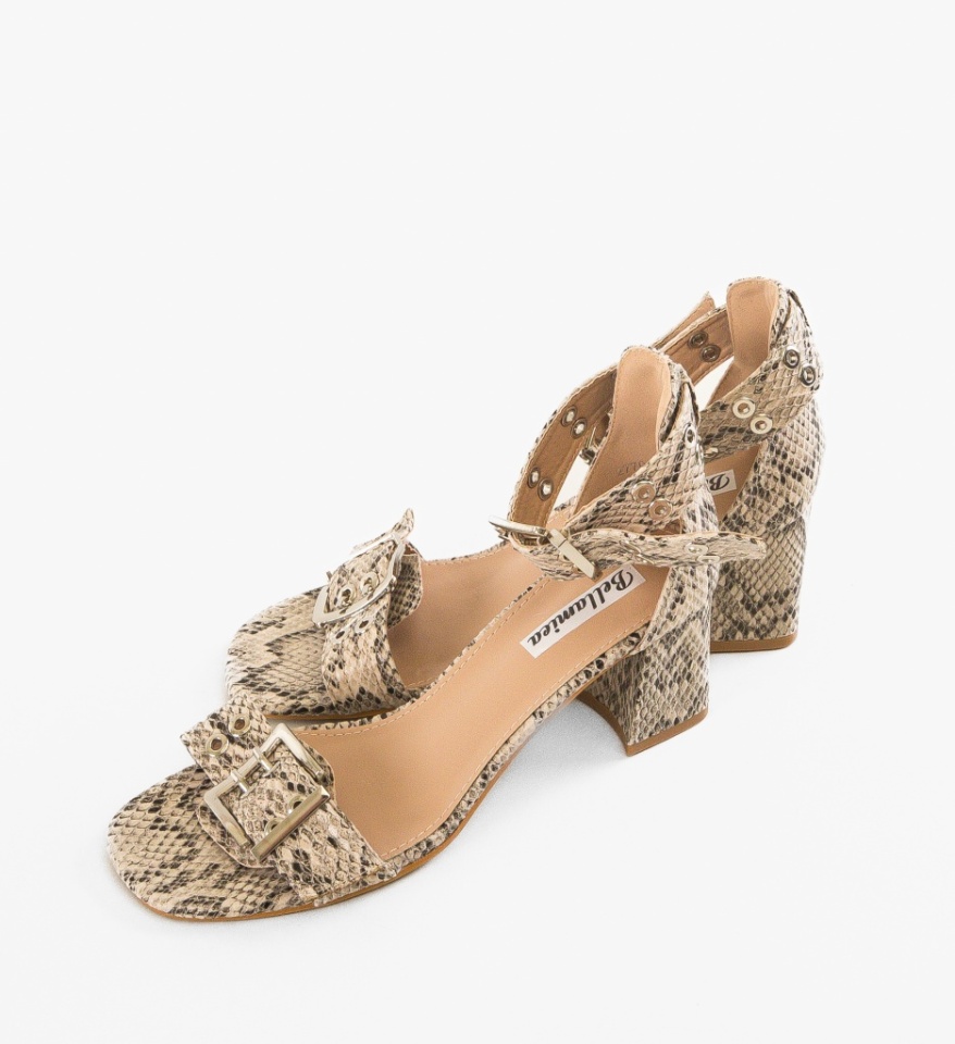 Sandale cu toc Haider Animal Print - Img 2