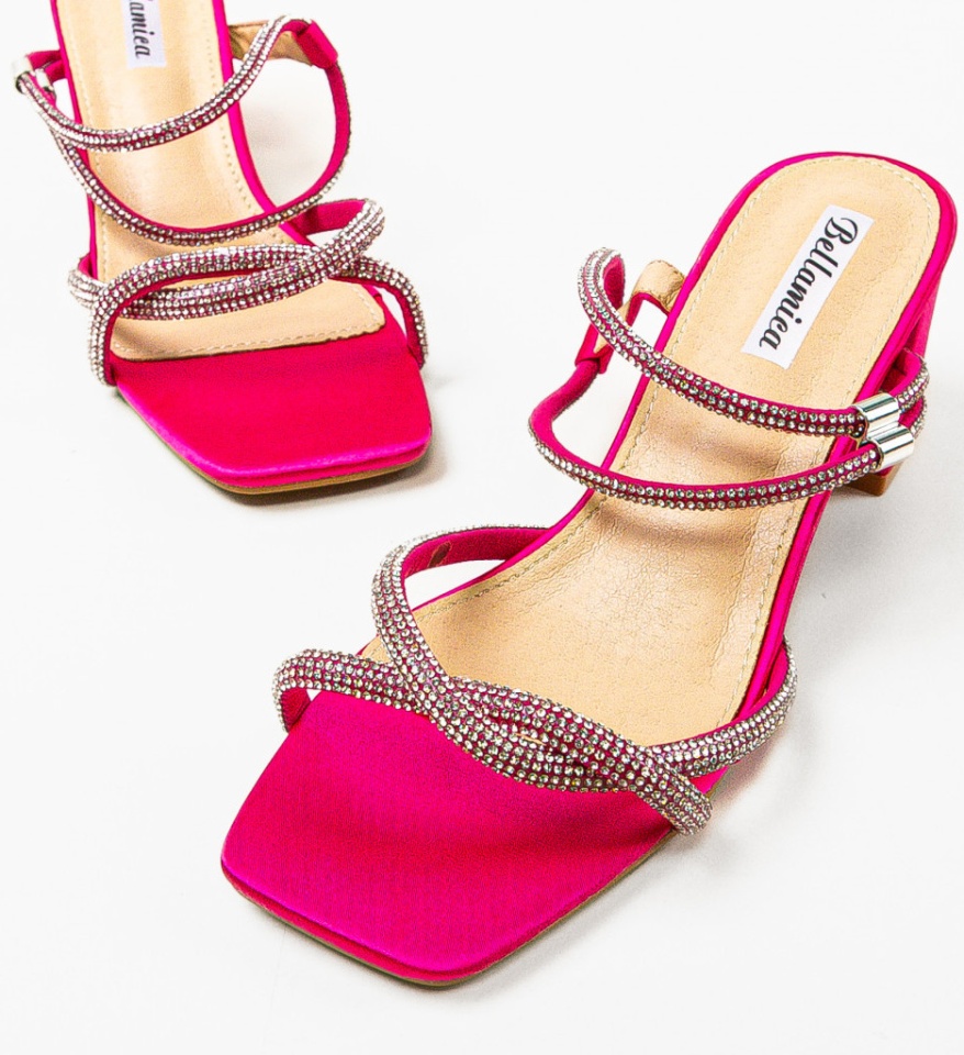 Sandale cu toc Lug Fuchsia - Img 10