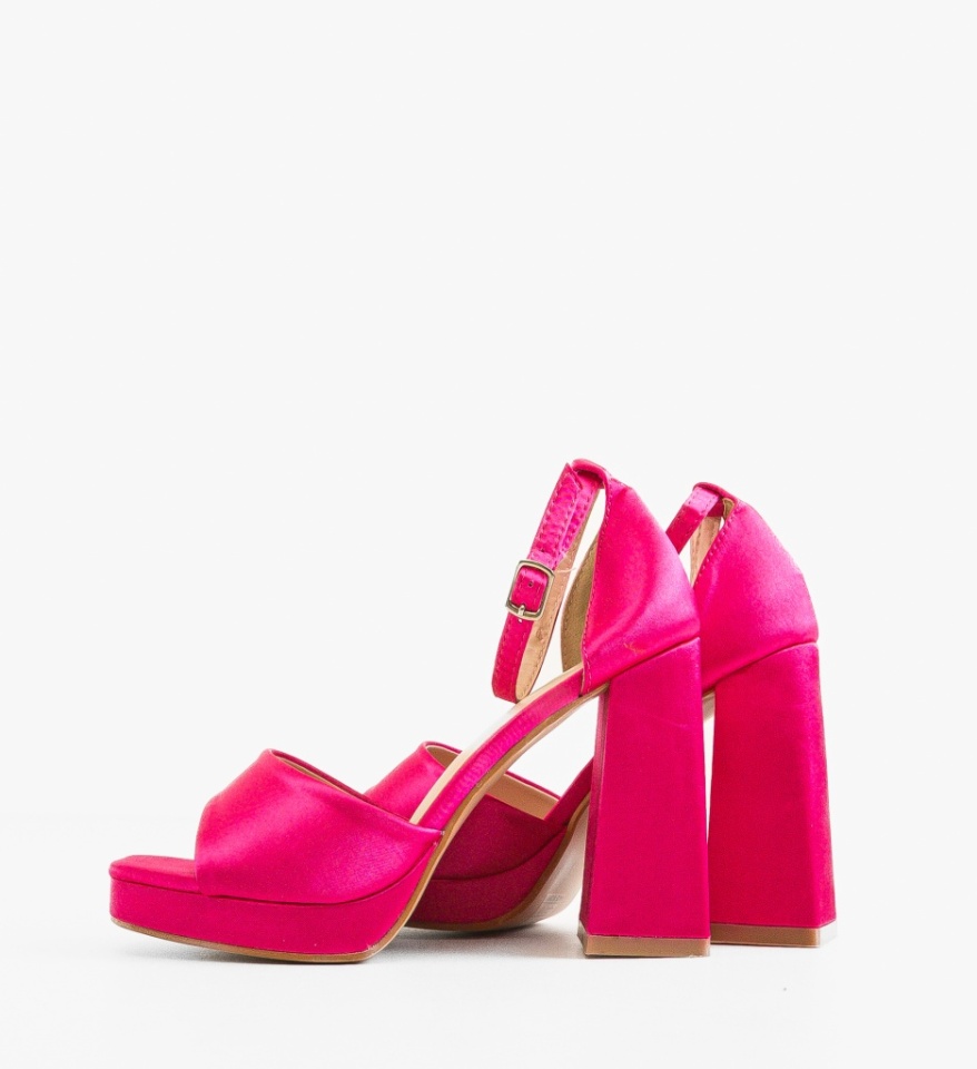 Sandale cu toc Mills Fuchsia - Img 3