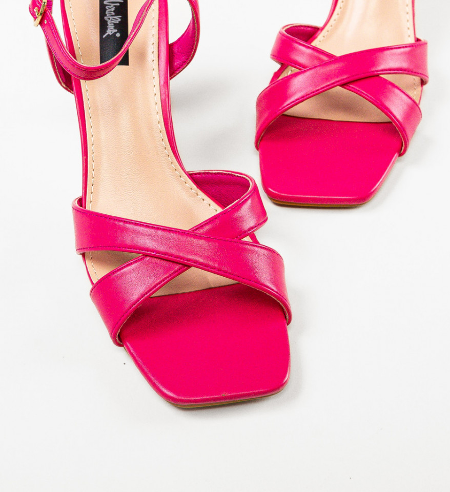 Sandale cu toc Pendo Fuchsia - Img 2