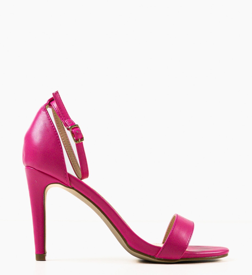 Sandale cu toc Rekoman Fuchsia - Img 9