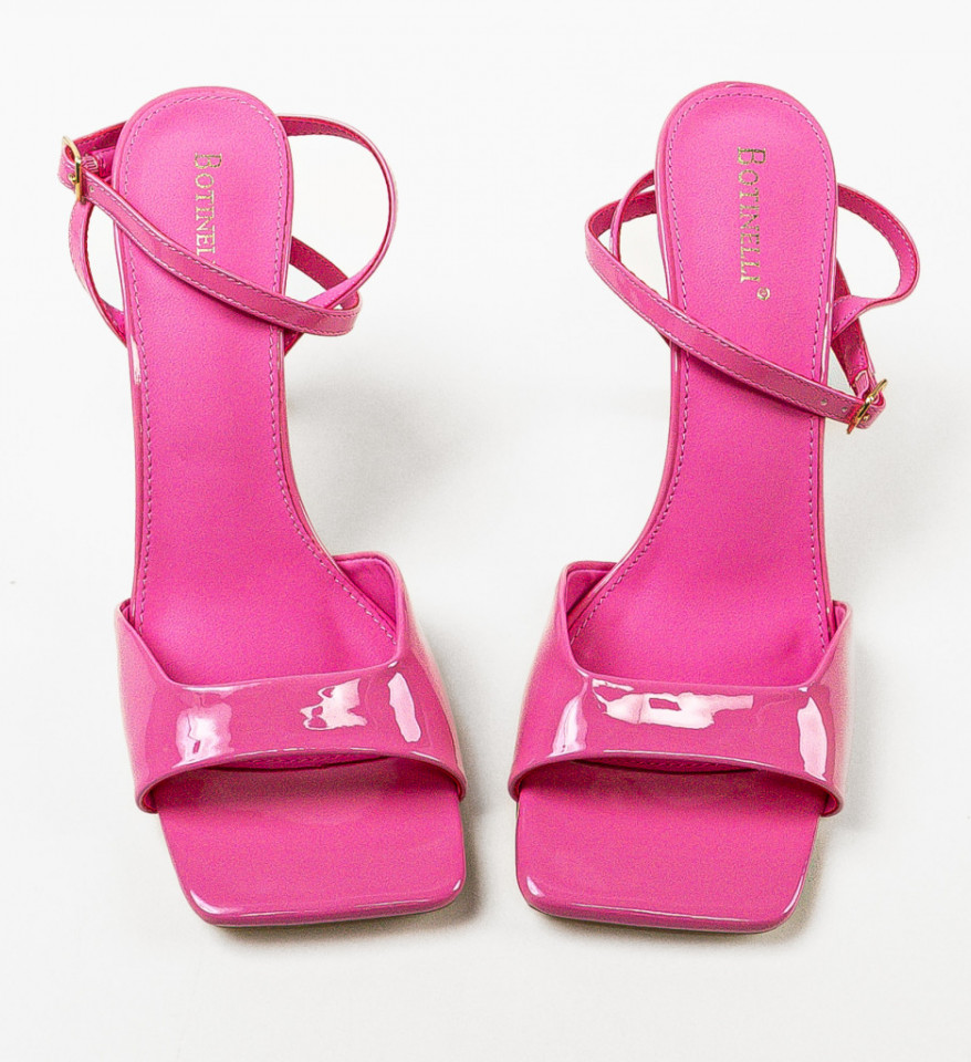 Sandale cu toc Stefany Fuchsia - Img 4